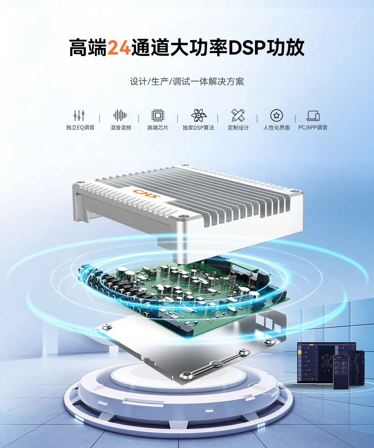 全新24通道大功率DSP